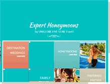 Tablet Screenshot of experthoneymoons.com
